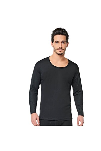 bejamonti Men's Black Thermal Underwear