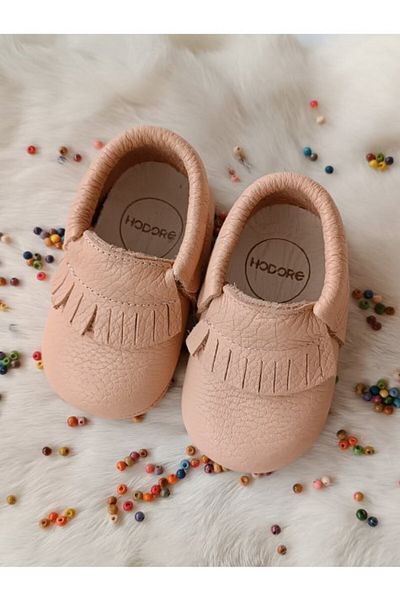 Hodore Rocco Yavruağzı Genuine Leather Baby Booties Moccasin