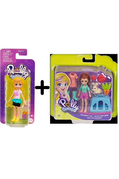 Polly Pocket Hayvan Dostu Seti Ve Arkadaşları Figür - Polly - Pembe Çizgili T...