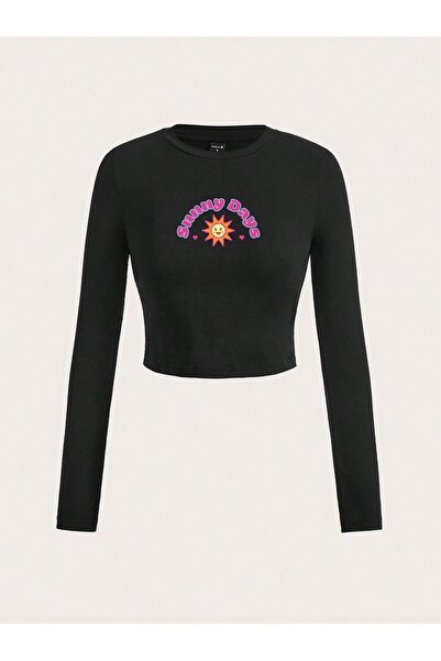 Jose Clothing Bluză cu mânecă lungă, cu mânecă lungă, din bumbac organic, cu ...