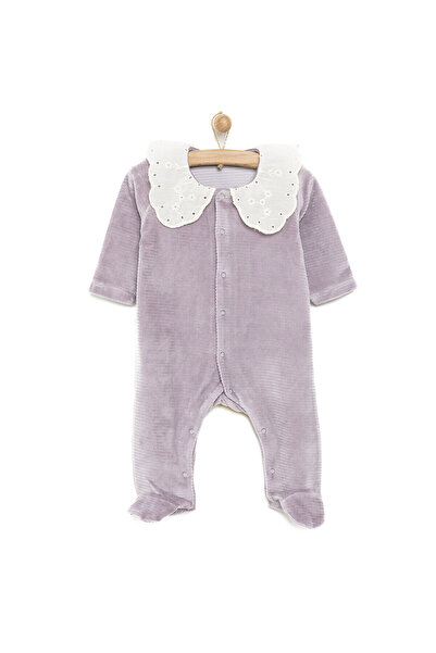 Cassiope Yenidoğan Perfect Kadife Patikli Tulum Kız Bebek