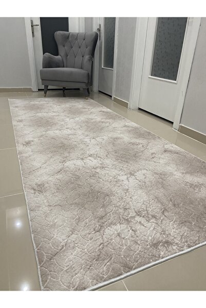 Alya Home Kaymaz Taban Yıkanabilir Yüksek Kalite Kesme Halı Yolluk Lüx Vizon