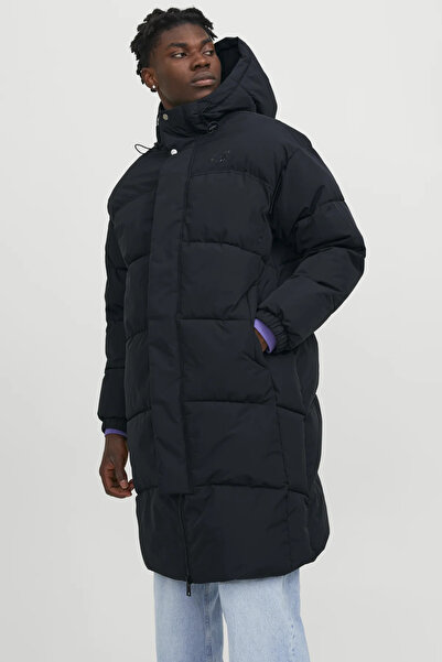 Jack & Jones Kapüsonlu Uzun Puffer Mont - Vıper