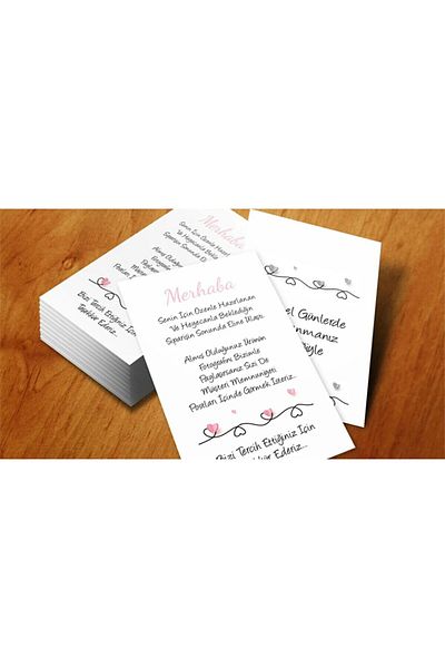 43 cici süsler organizasyon Ευχαριστώ κάρτα 5x8 cm Κάρτα Χρήσης Καλή Ημέρα 100 Τεμάχια
