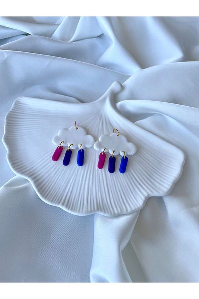 TREND Miyamila Collection Cloud Model Polymer Earrings