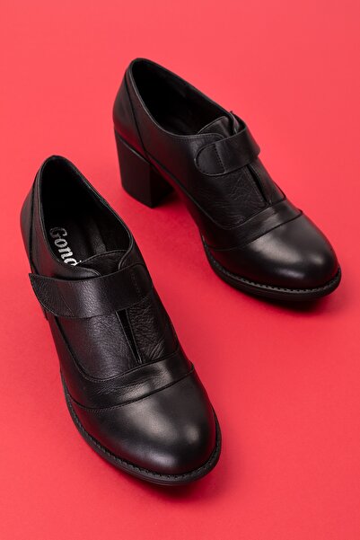 Gondol Kadın Hakiki Deri Rahat Topuklu Ayakkabı Anl.7092