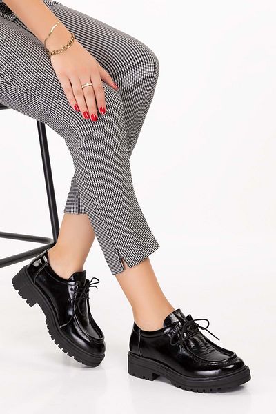 Gondol Pantofi Oxford ușori din piele naturală cu talpă groasă Anl.2420