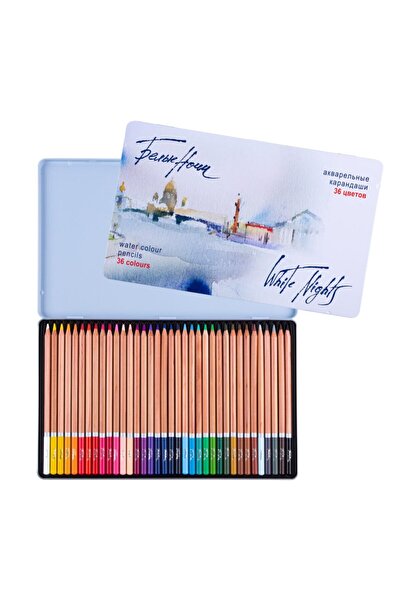 ST. PETERSBURG Whıte Nıghts Aquarell Kalem 36lı Set Metal Kutu