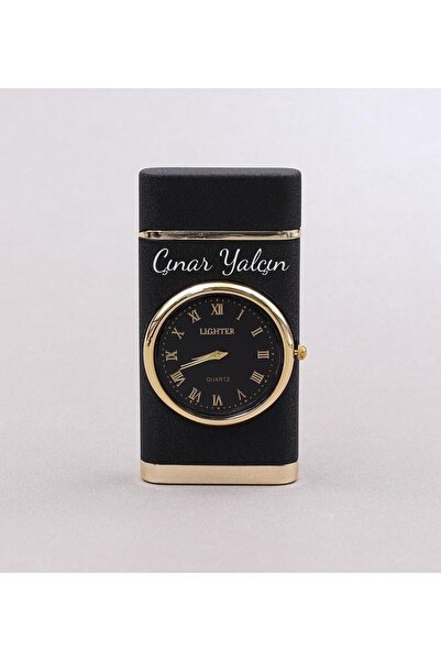 ZEFLAZER Kişiye Özel Lüks Saatli Pürmüzlü Gazlı Çakmak