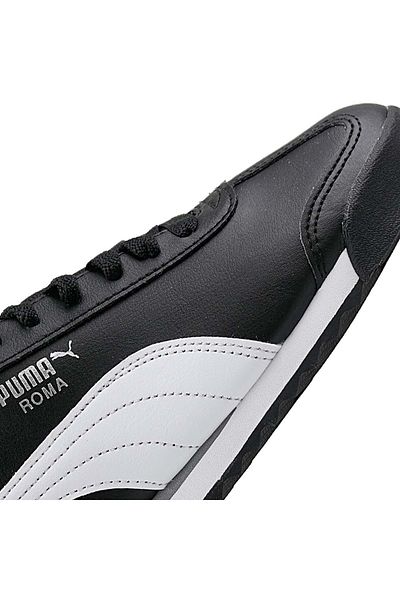 Puma 354259-01 Roma Basic Jr Unisex Sneaker BLACK WHITE