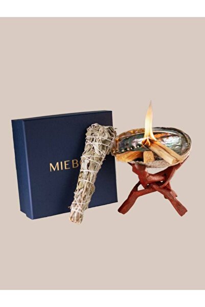 MieBox Arınma Seti %100 Doğal (3 Adet Palo Santo Tütsü + Abalone Deniz Kabuğu...