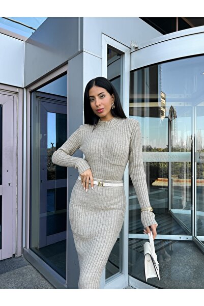 ESRAHELVACI Earth Pocket Detail Knitwear Skirt