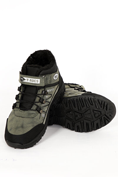 kabkabi Χειμερινές μπότες χιονιού με αντιολισθητική σόλα με γούνα για μικρά παιδιά