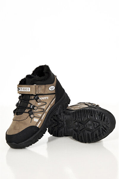 kabkabi Χειμερινές μπότες χιονιού με αντιολισθητική σόλα με γούνα για μικρά παιδιά