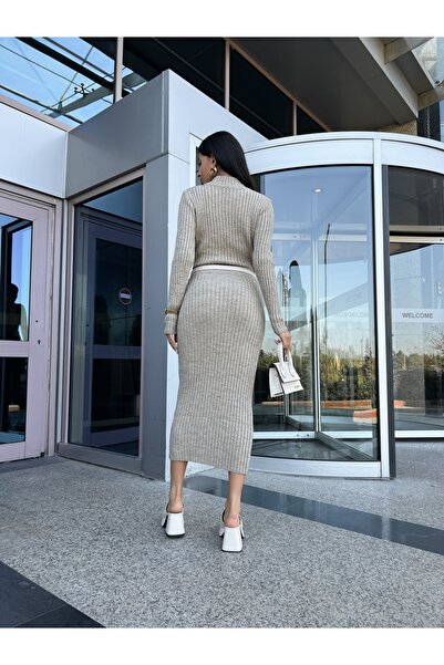 ESRAHELVACI Earth Pocket Detail Knitwear Skirt