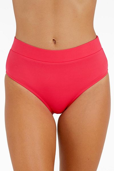 AYYILDIZ 63053 Partea de jos de bikini cu talie înaltă roșie