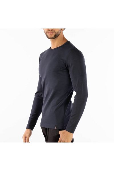 Qwerty Men's 0 Collar Plain Sweat Basic Lycra
