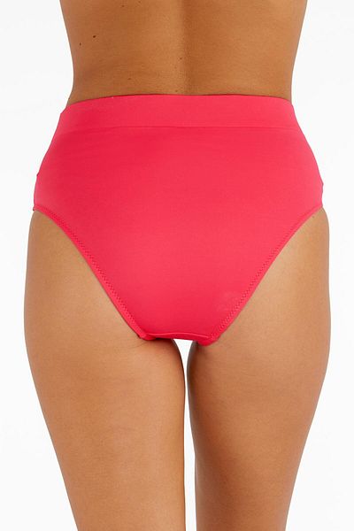 AYYILDIZ 63053 Partea de jos de bikini cu talie înaltă roșie