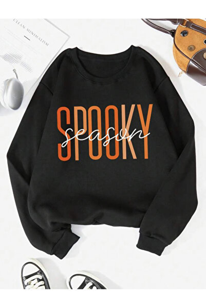 Sebesta Fashion SEBESTA FASHİON SPOOKY PRINTED 2THREAD BARDEN Unisex crew nec...