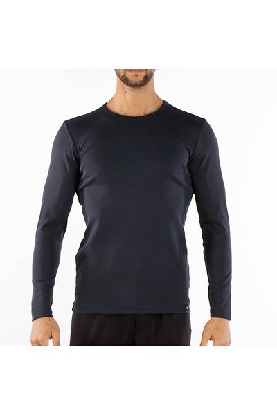 Qwerty Men's 0 Collar Plain Sweat Basic Lycra