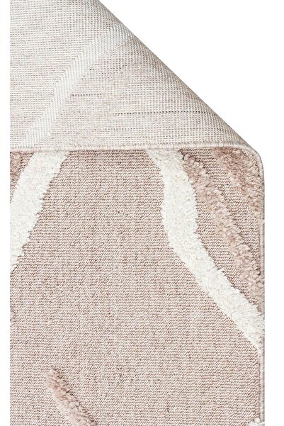 Eko Halı Hav Toz Vermez Yumuşak Dokulu Etnik Örgü Desenlere Sahip Modern İski...