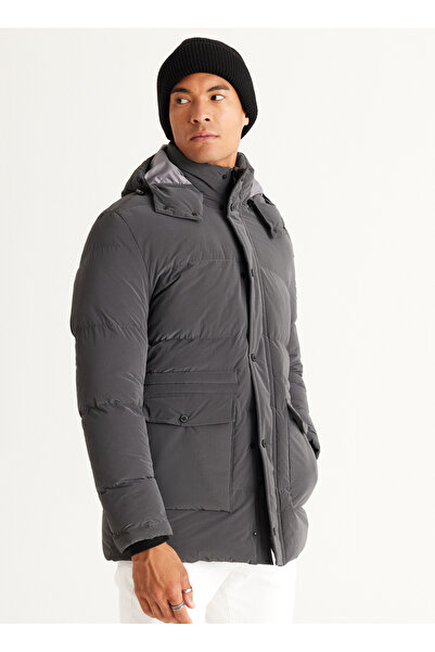 ALTINYILDIZ CLASSICS Altıny Yıldız Classics Anthracite Men's Coat 4C 0724100004