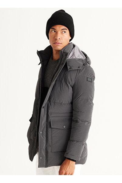 ALTINYILDIZ CLASSICS Altıny Yıldız Classics Anthracite Men's Coat 4C 0724100004