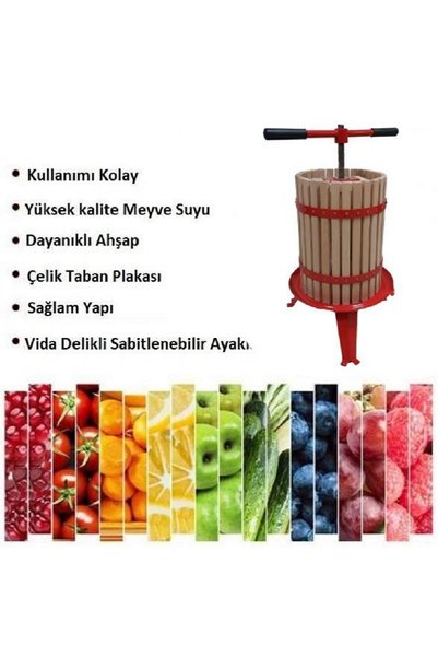 Fenglin FP 18 Ahşap Meyve Sıkma Presi 18 Lt