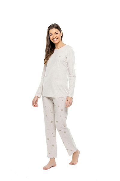 Mod Collection 3993 Set de pijamale de damă cu gât rotund
