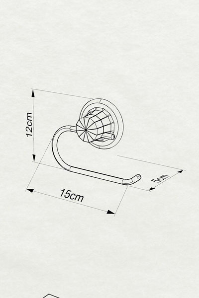 Teknotel VACUUM TOILET PAPER HOLDER CHROME DM239
