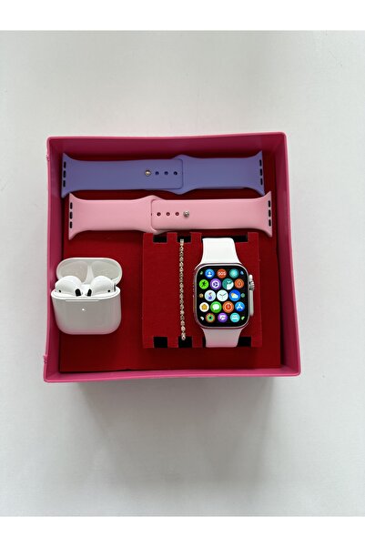 Burj Akıllı SaatT800 Ultra Pro 5 Bluetooth Kulaklık 3 Adet Kordon Bileklik He...