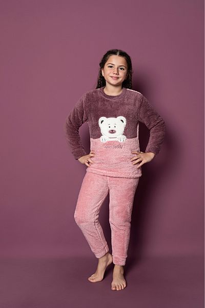 Asel Children's Plush Pajama Set