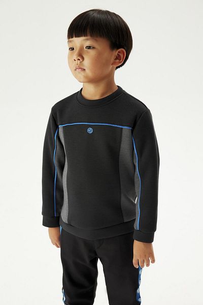 Nebbati Schwarzes Sweatshirt für Jungen 23FW0NB3423