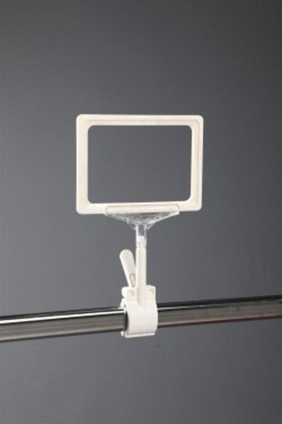 Modern Raf Latching A6 Plastic Frame Label Holder White 3 Pack