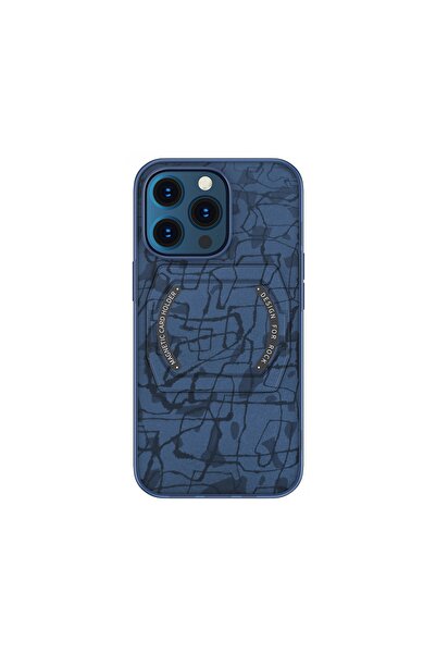 Rock Space 13 Pro Max Moca Serisi Mag Safe Standlı Kılıf Mavi