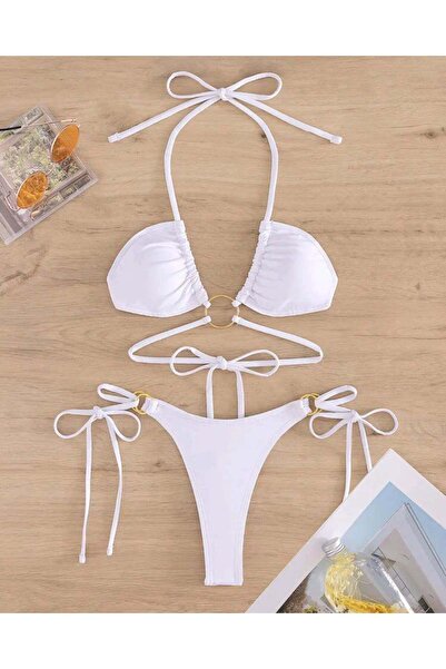 BF Bikini Fashion Δαχτυλίδι λεπτομερές σετ μπικίνι