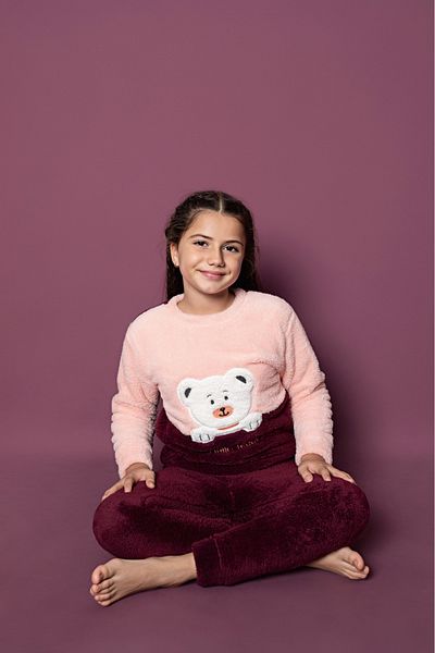 Asel Children's Plush Pajama Set