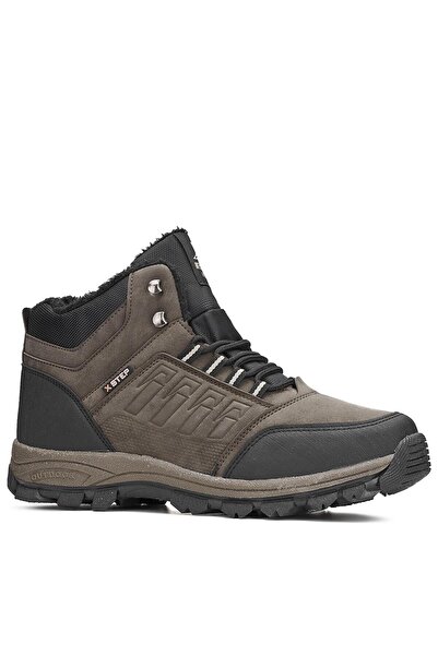 SEHER AYAKKABI Erkek Suya Soğuğa Dayanıklı Kürklü Fermuarlı Kaydırmaz Taban Kışlık Bot Ayakkabı