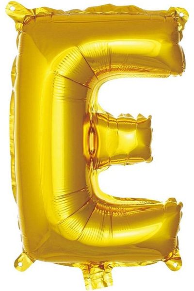 Deniz Party Store Gold Foil - Medium Balloon (E) Letter