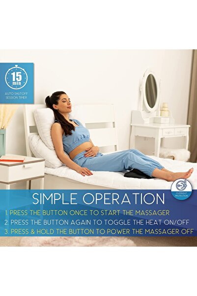 Eragon ERG-719 Shiatsu Ovmalı Isıtmalı Masaj Yastığı Boyun, Omuz, Sırt Masaj Aleti