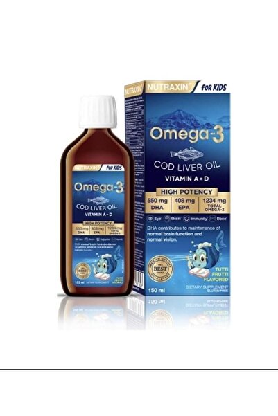 Nutraxin For Kids Omega 3 Karışık Meyve Aromalı 150 ML
