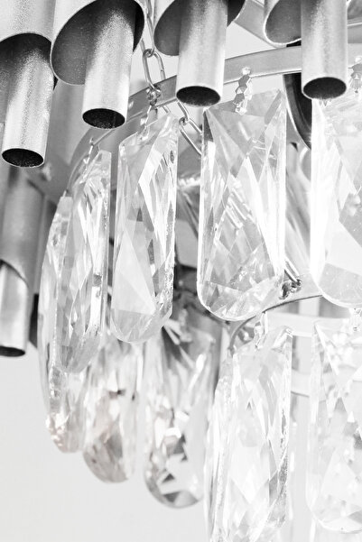 Avizemoda 7 cm Size Single Hole Glass Chandelier Stone (10 PIECES - TRANSPARENT COLOR)