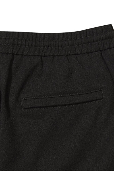 alenmeza Ανδρικό μοντέρνο παντελόνι jogger με μαύρες πλαϊνές τσέπες, ελαστική μέση, κορδόνια και άνετο κομμένο σχήμα