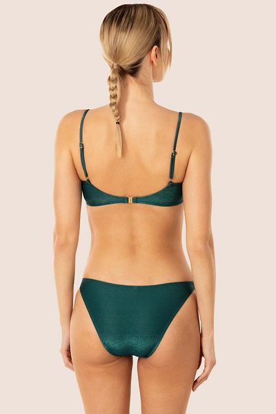 AYYILDIZ 3424 Set de bikini fără capac Petrol Glitter