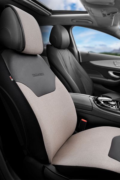 Otom Exclusive Protective Car Seat Cushion Premium Linen Beige