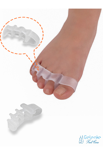 Gelenke Foot 5 Finger Separating Silicone Bunion Separator Roller -