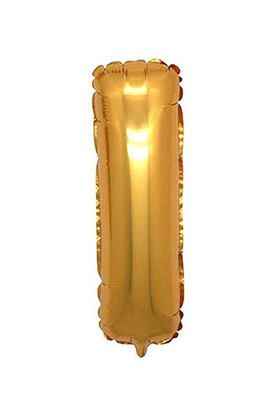 Deniz Party Store Gold Foil Balloon Medium Size (I) Letter