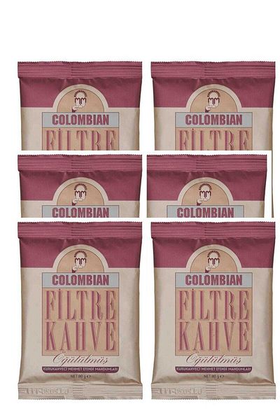 Mehmet Efendi 80g Set of 6 Colombian Filter - Disposal Filter