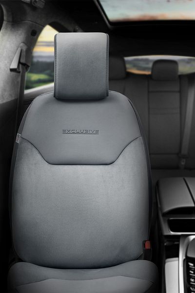 Otom Exclusive Protective Car Seat Cushion Premium Suede Smoked