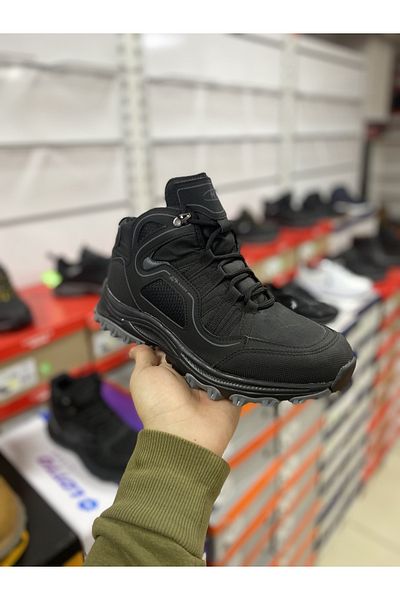 M.P. M.P 222-2603 Μαύρο χρώμα SoftShell Άνετη σόλα Χειμερινές μπότες εξωτερικού χώρου